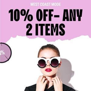 10% when you buy any two items!!